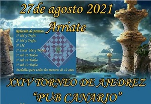 XXIV TORNEO DE AJEDREZ PUB CANARIO DE ARRIATE 2021